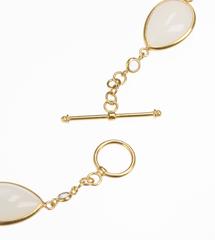Arunashi Moonstone Sapphire Gold Necklace