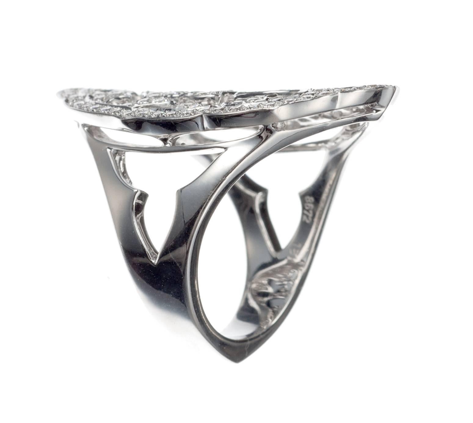 Contemporary Stephen Webster Diamond Gold “Borneo” Ring For Sale