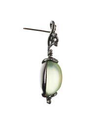 Arunashi Prehnite and Diamond 18 Karat Gold Earrings