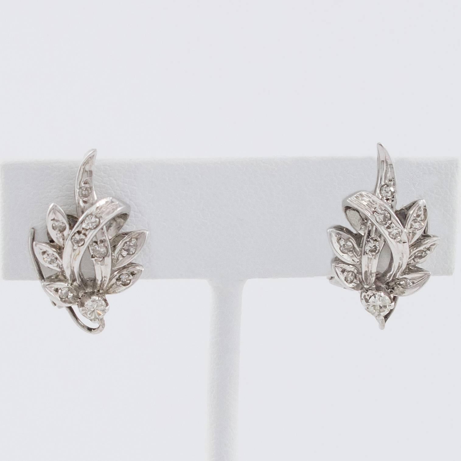 Women's South Sea Pearl Diamond White Gold Convertible Drop Earrings For Sale