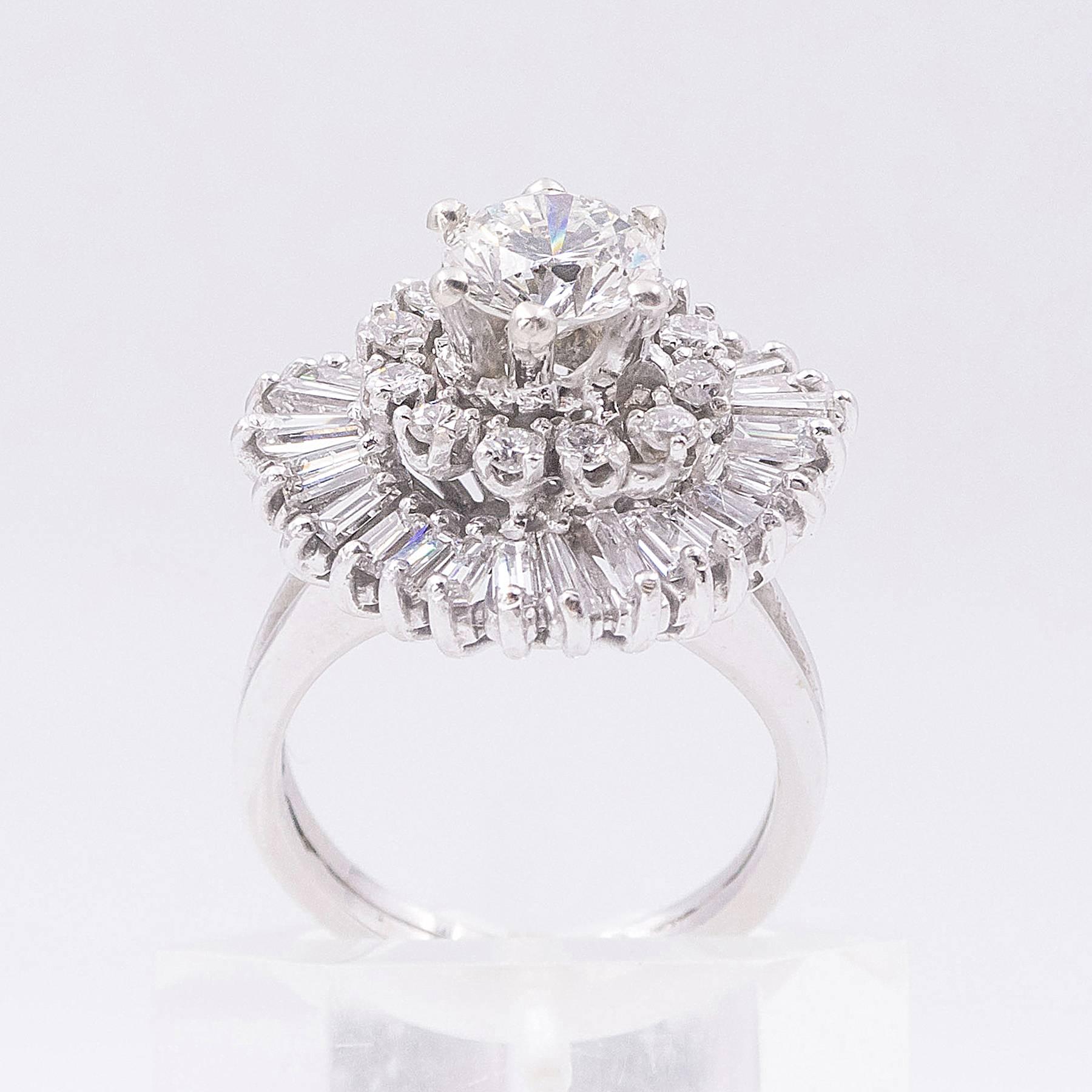 Women's Sublime Diamond Ballerina Ring For Sale