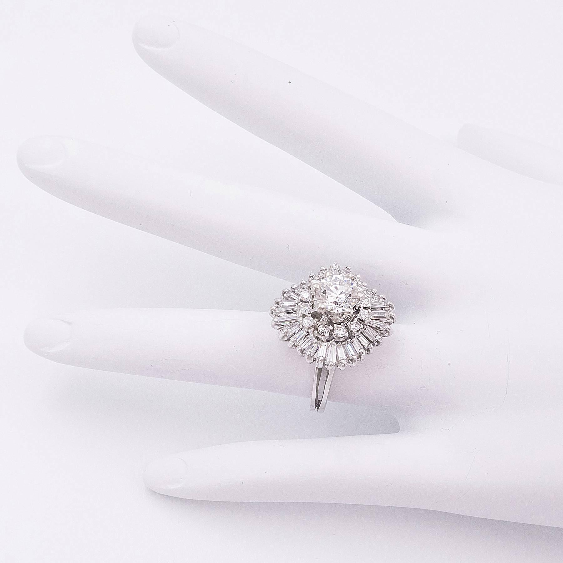 Sublime Diamond Ballerina Ring For Sale 2