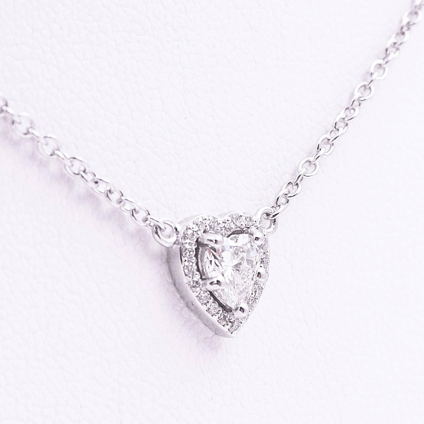 Alluring Fancy Cut Diamond Heart Pendant In Excellent Condition For Sale In Toronto, Ontario