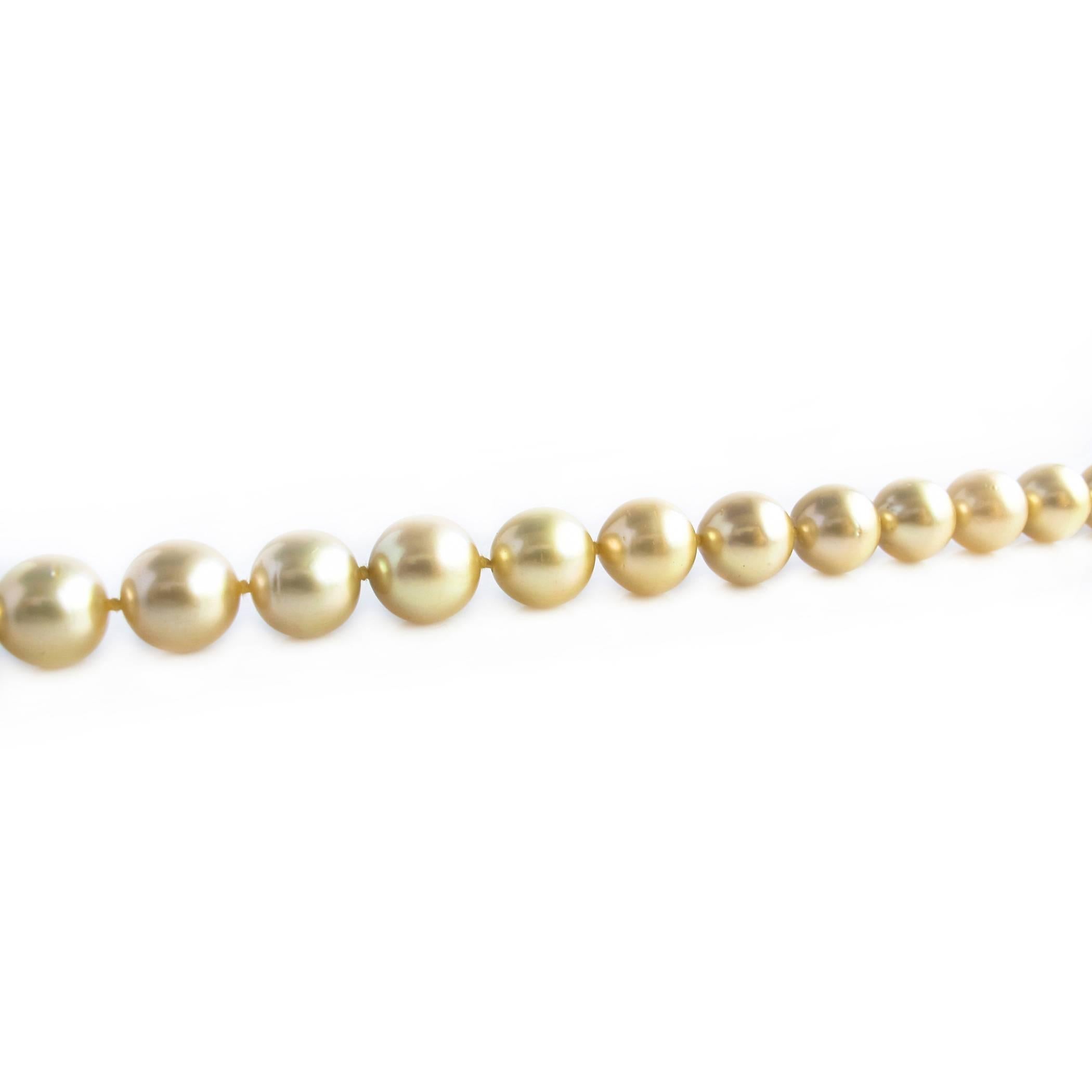 Golden South Sea Pearls In New Condition For Sale In Toronto, Ontario