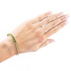 Sapphire Tourmaline Citrine Multi-gemstone Line Bracelet