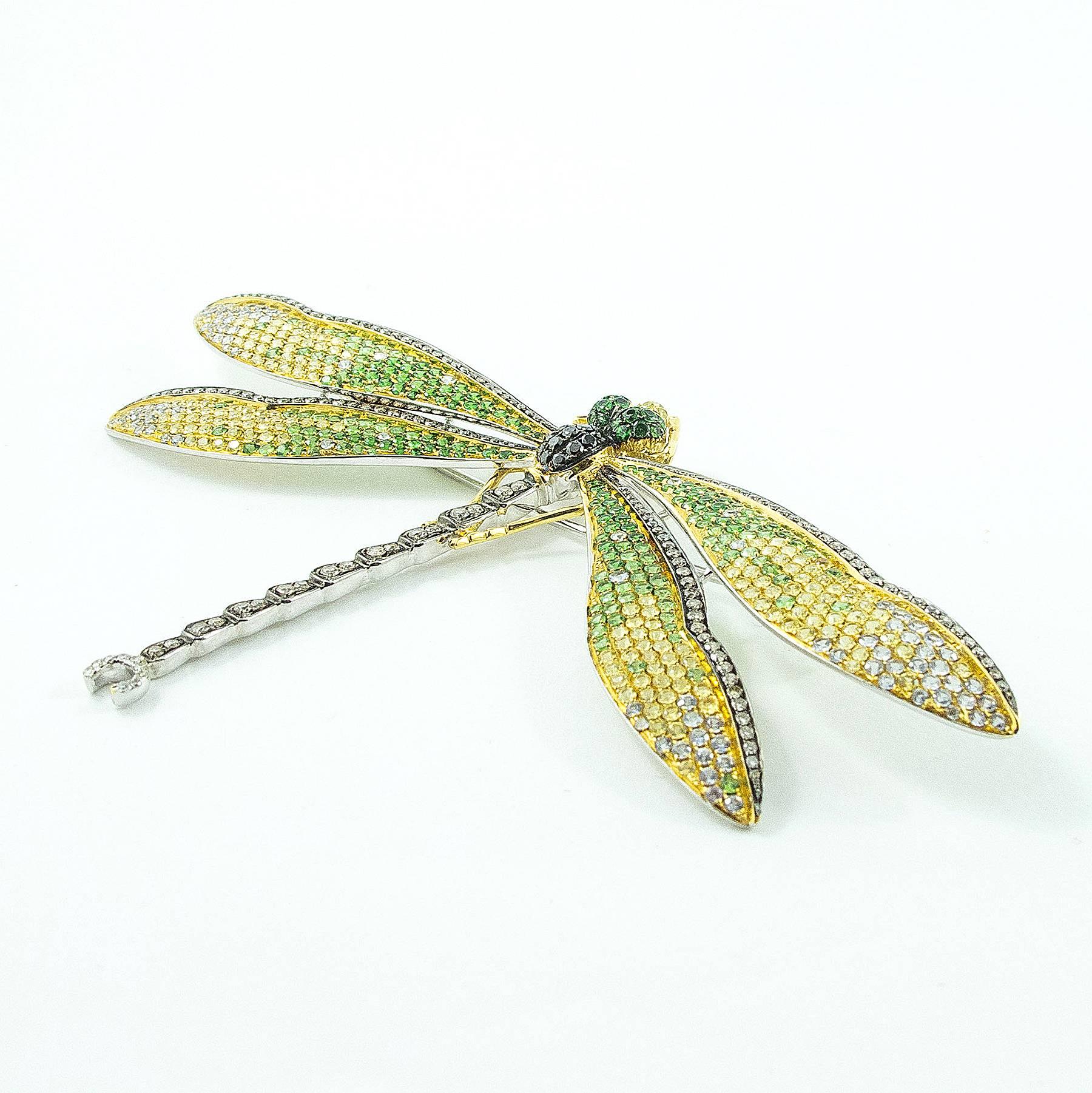 dragonfly brooch lalique