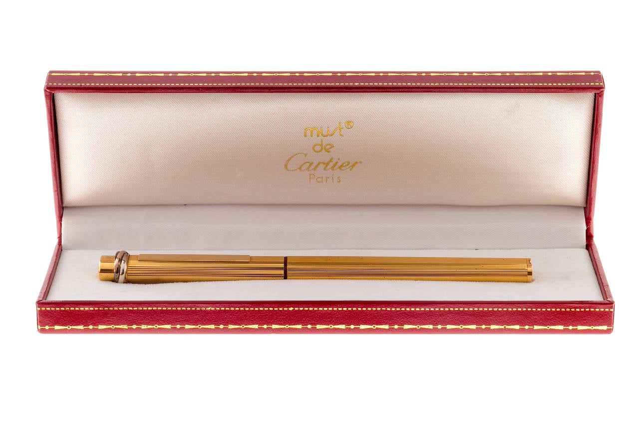 Cartier Gold Plate Felt Tip Pen 1