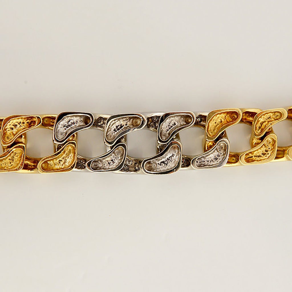Diamond Gold Link Necklace 1