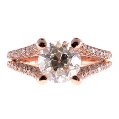Transitional Brilliant Cut Diamond Gold Ring 12
