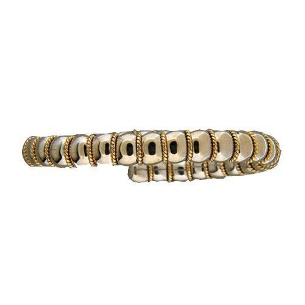Sonia B Bypass Style Diamond Gold Bracelet