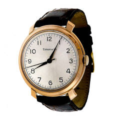Vintage IWC Rose Gold Wristwatch Retailed by Tiffany & Co.