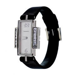 Tiffany & Co Lady's White Gold and Diamond Wristwatch 6
