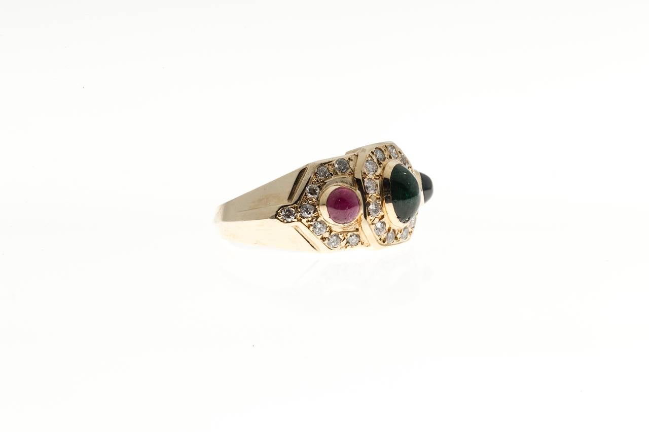 sapphire ruby emerald ring