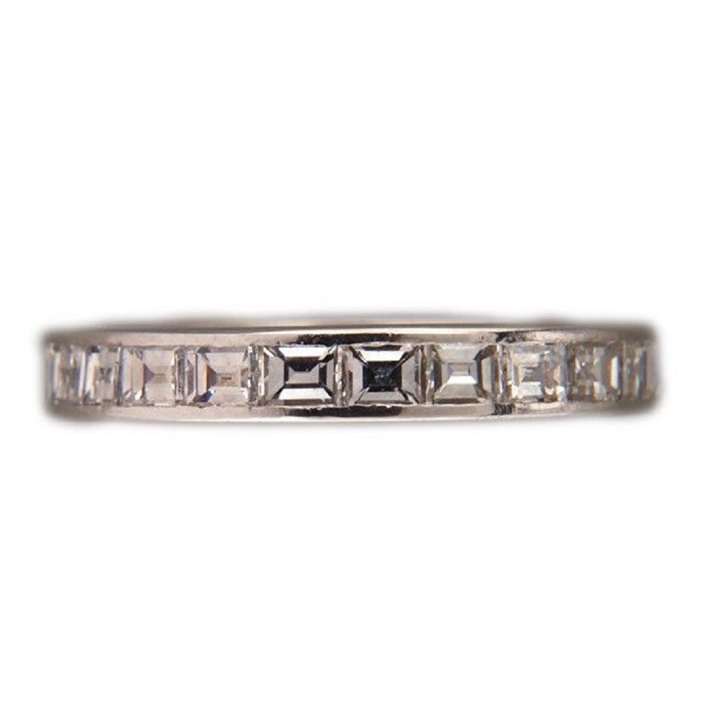 Art Deco Tiffany & Co. Square Diamond Band Ring