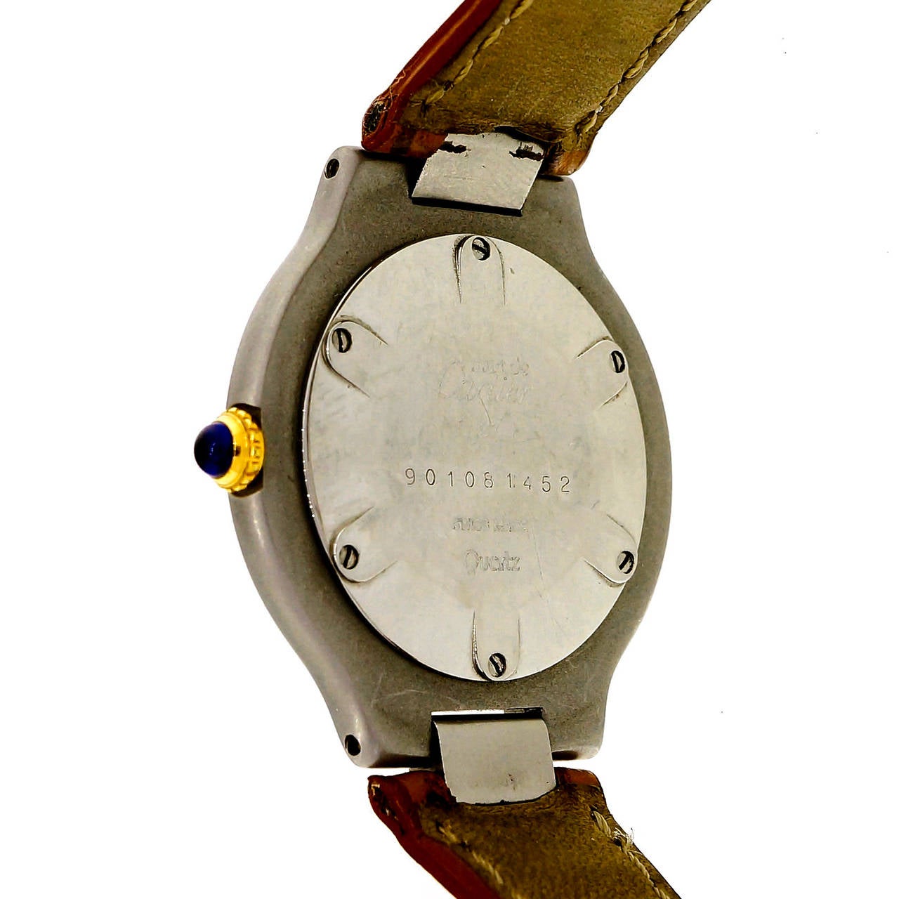 Cartier Lady's Stainless Steel Must De Cartier 21 Wristwatch circa 2000 In Good Condition In Stamford, CT
