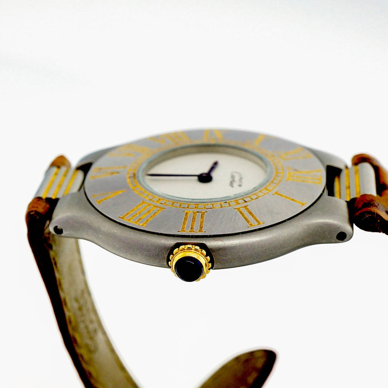 Women's Cartier Lady's Stainless Steel Must De Cartier 21 Wristwatch circa 2000