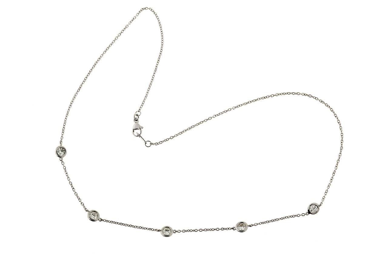 Diamond by the Yard Platinum Cable Link Chain at 1stDibs