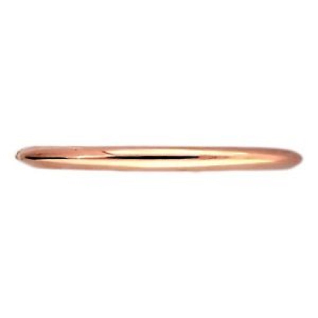 Authentic 18k Kurt Gutmann rose gold bangle bracelet. On Peter's now famous pink gold scale of 1 to 10 with 10 as the deepest pink this scores a 7.

18k Rose Gold
Tested and stamped: 18k
Hallmark: KG for Kurt Gutman
9.8 grams
Inside