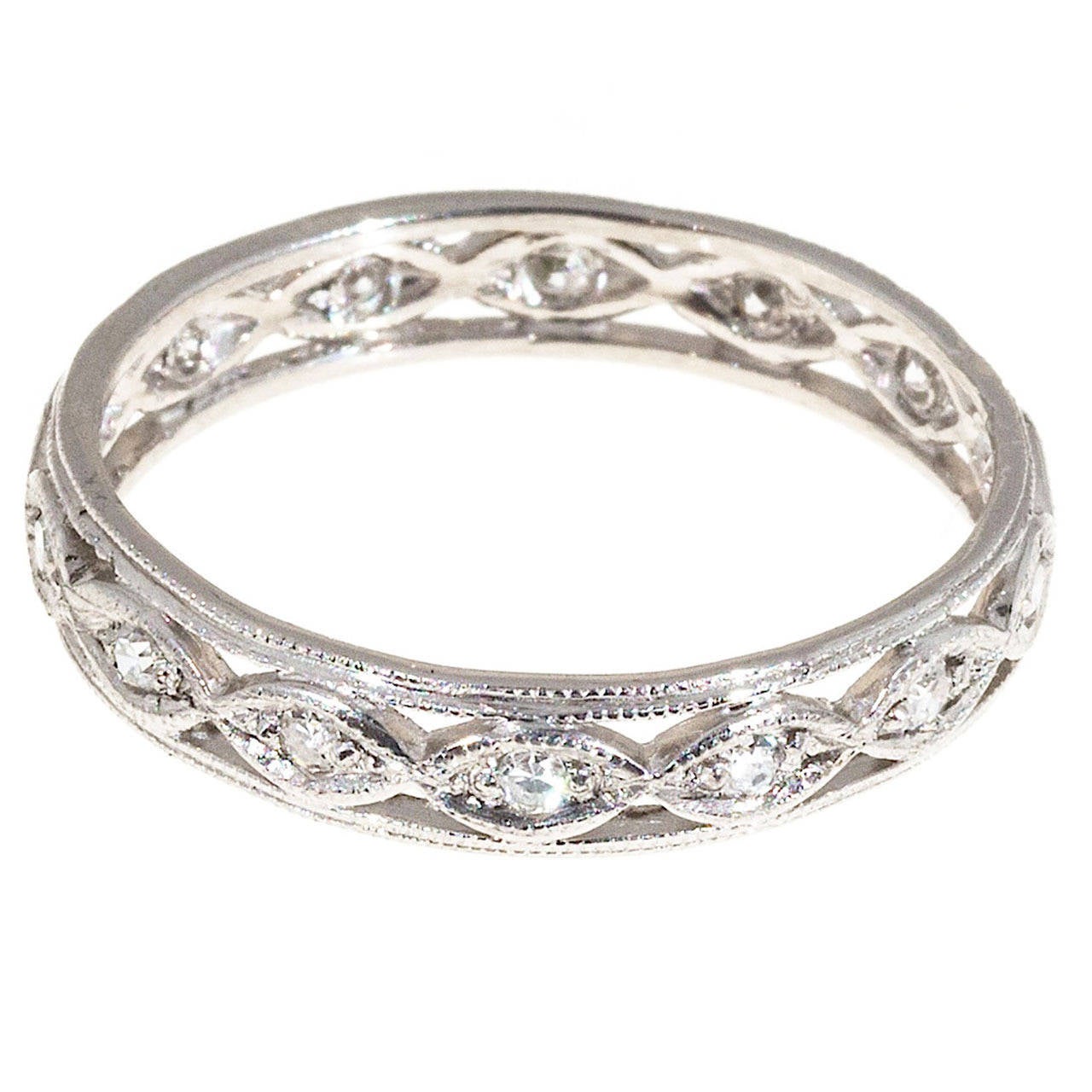 Diamond Platinum Eternity Ring For Sale
