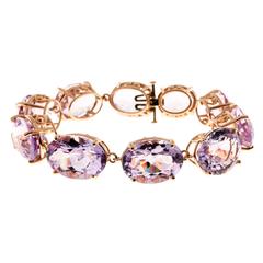 Peter Suchy Lilac Amethyst Gold Bracelet