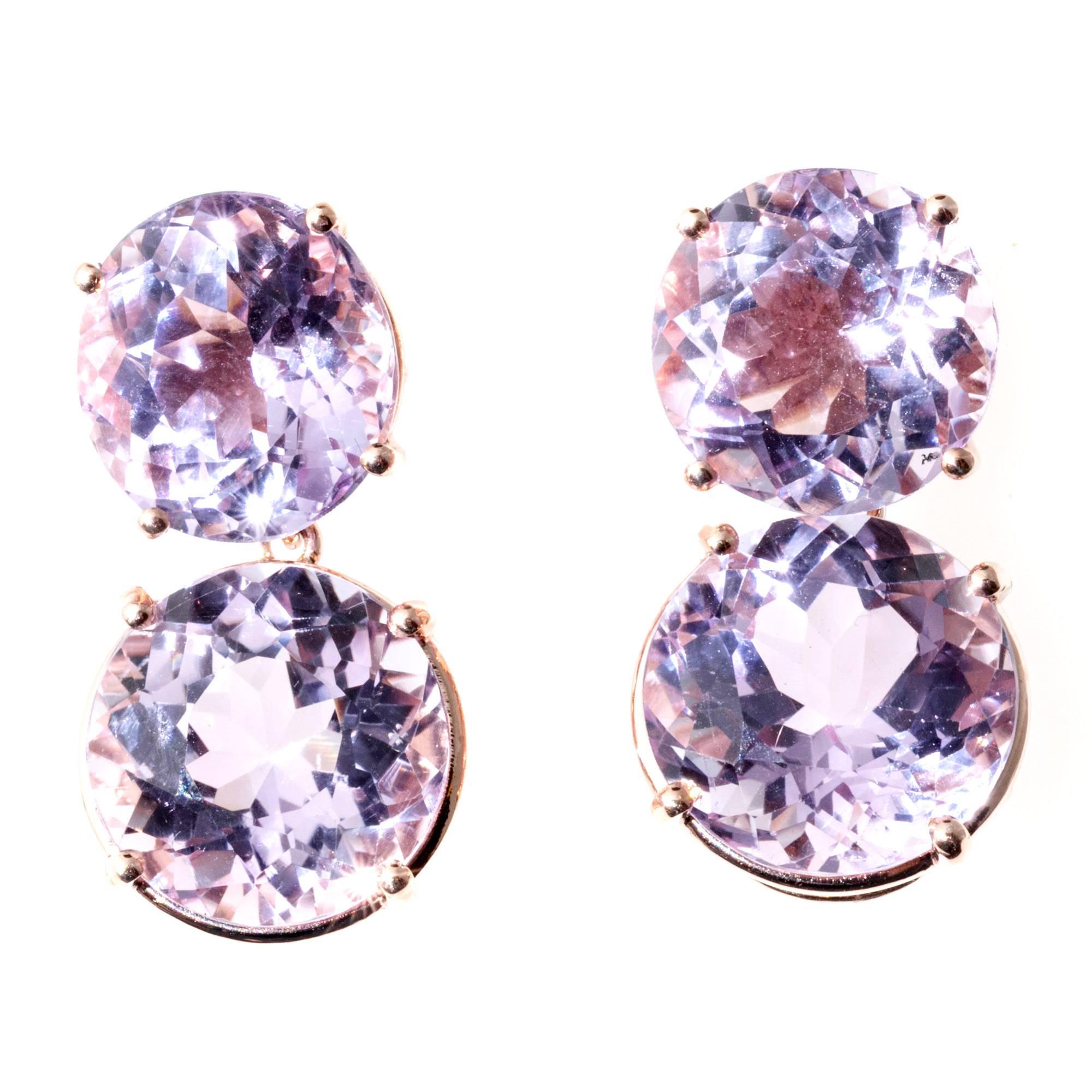 Peter Suchy Lilac Amethyst Gold Earrings 2