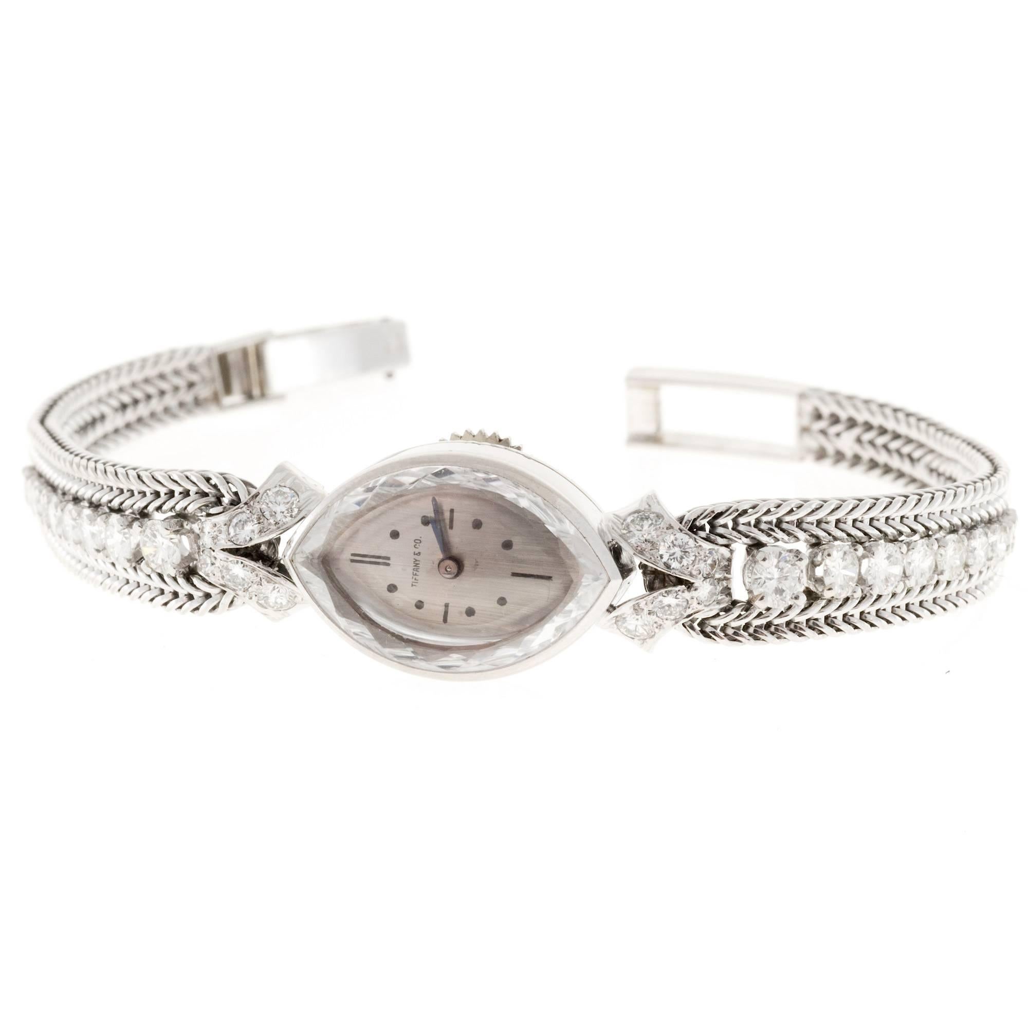 Tiffany & Co. Lady's Diamond Manual Wind Wristwatch 2