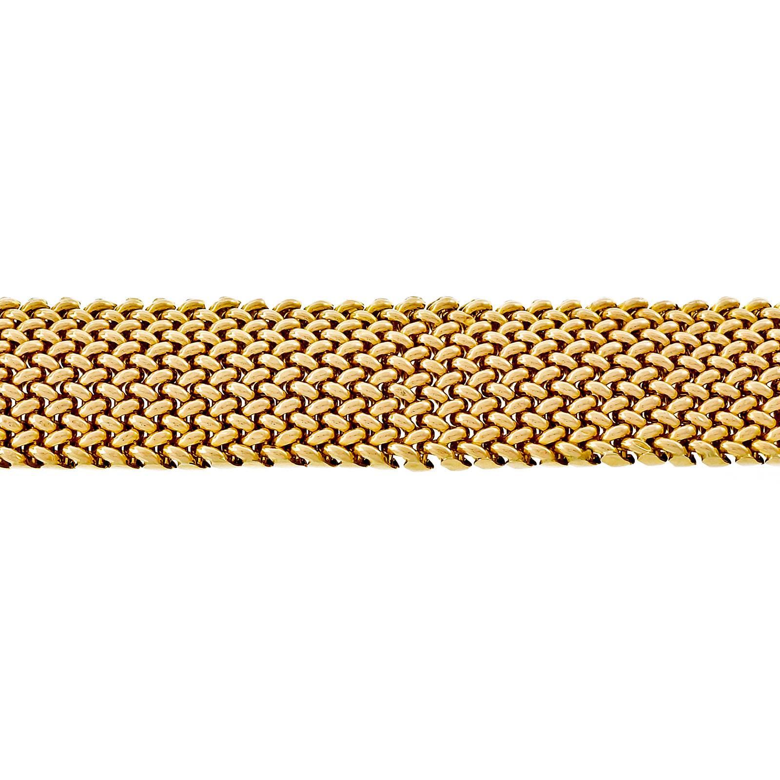 mesh bracelet gold