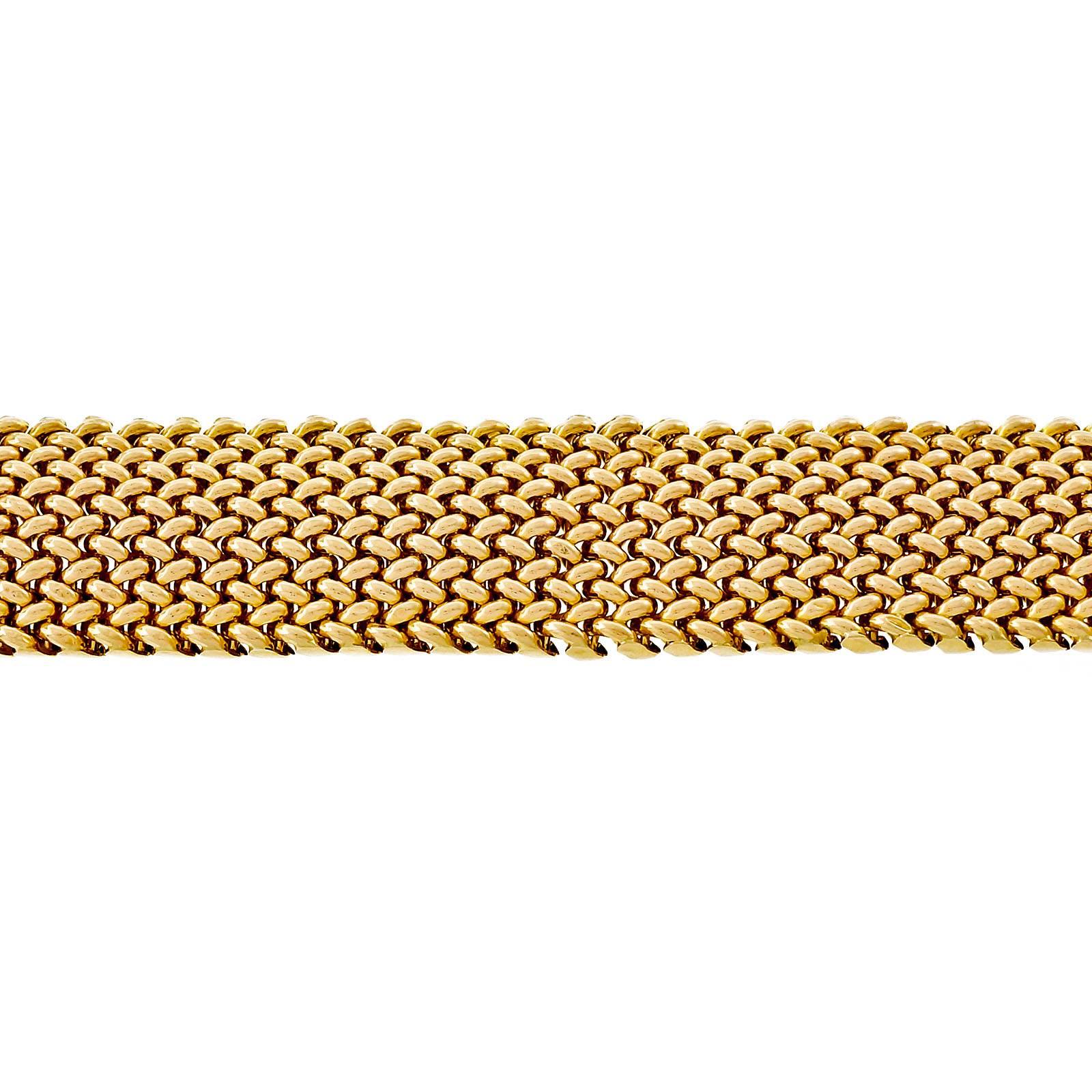 mesh bracelet gold