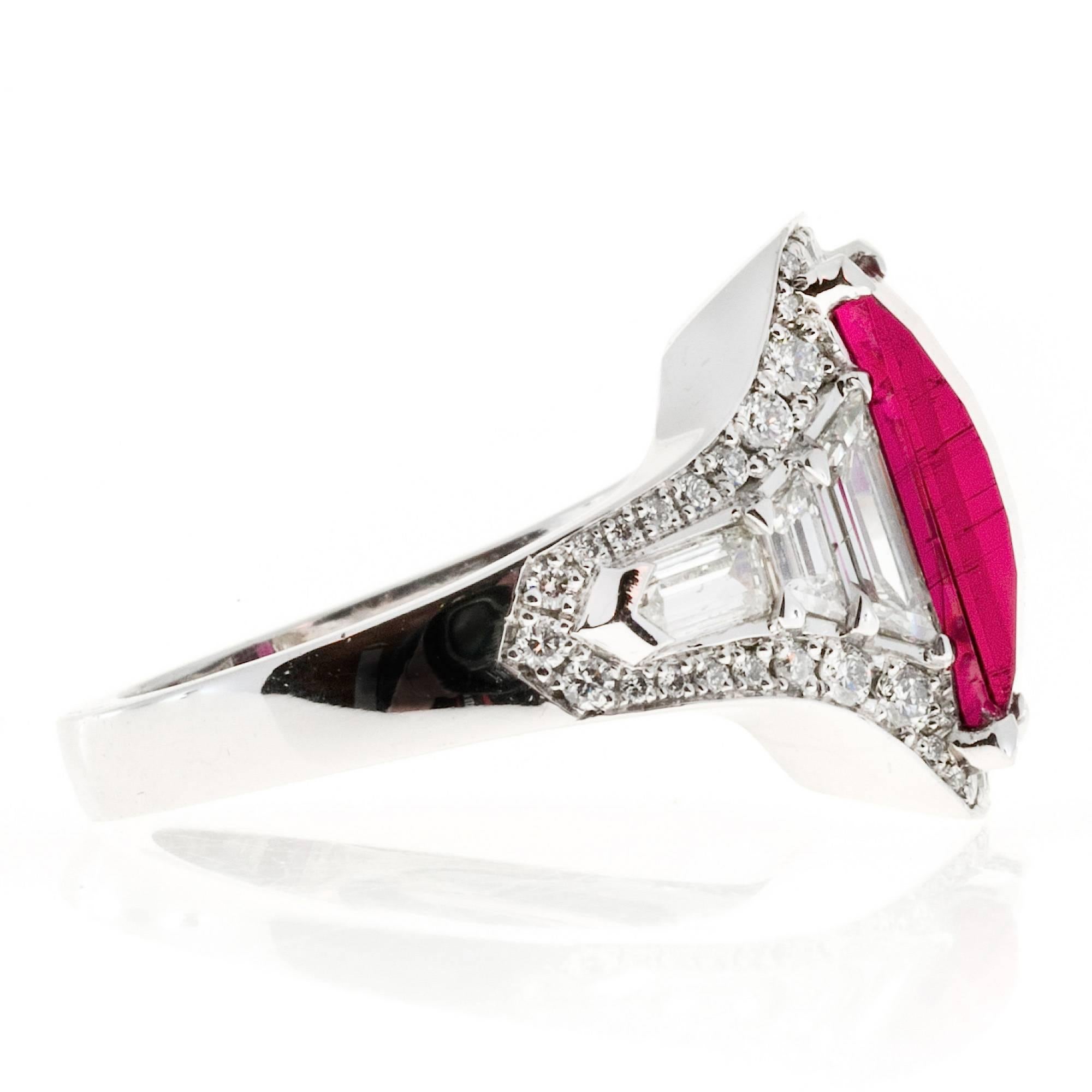 red tourmaline ring