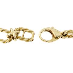 Tiffany & Co. Oval Twisted Cable Link Gold Bracelet
