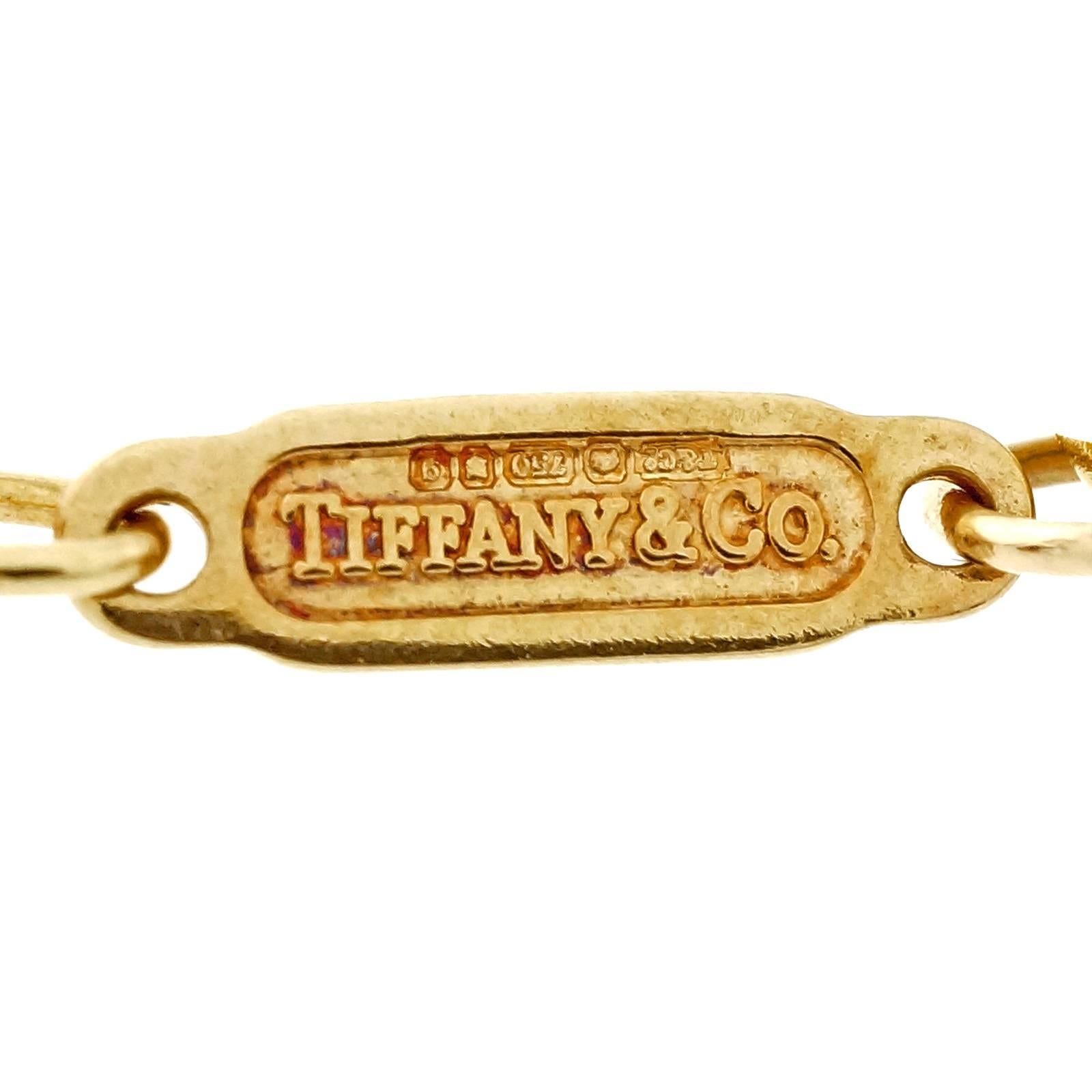 Tiffany & Co. Gold Round Atlas Pendant In Good Condition In Stamford, CT