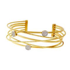 I. Reiss Diamond Gold Cuff Bracelet
