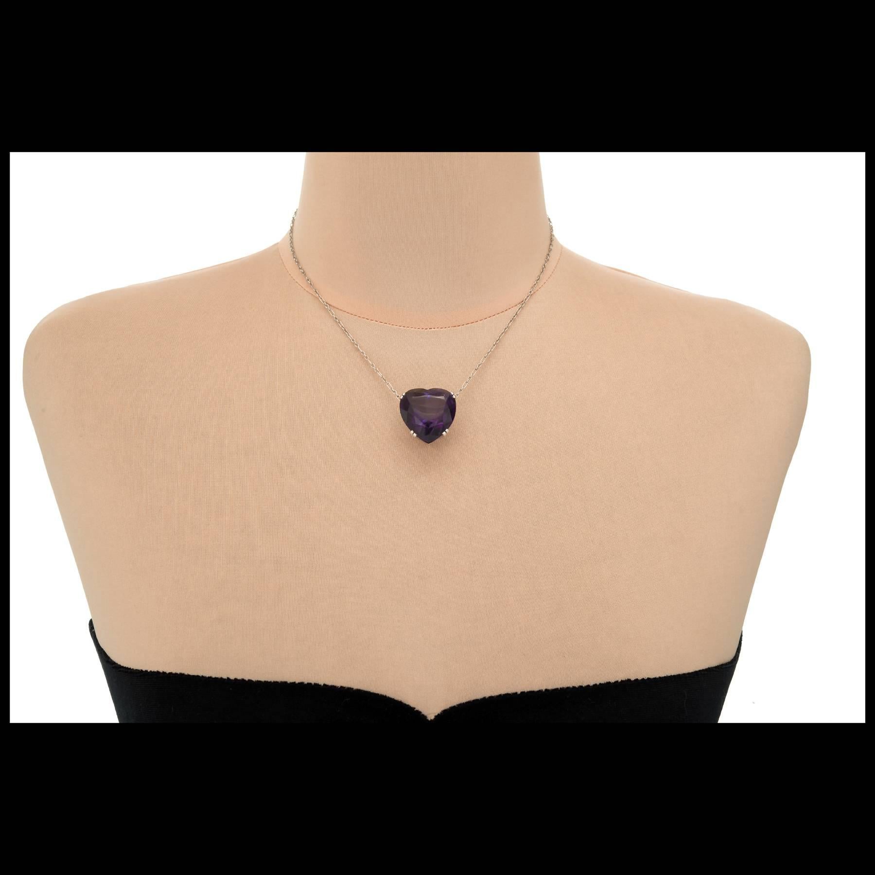 purple heart pendant