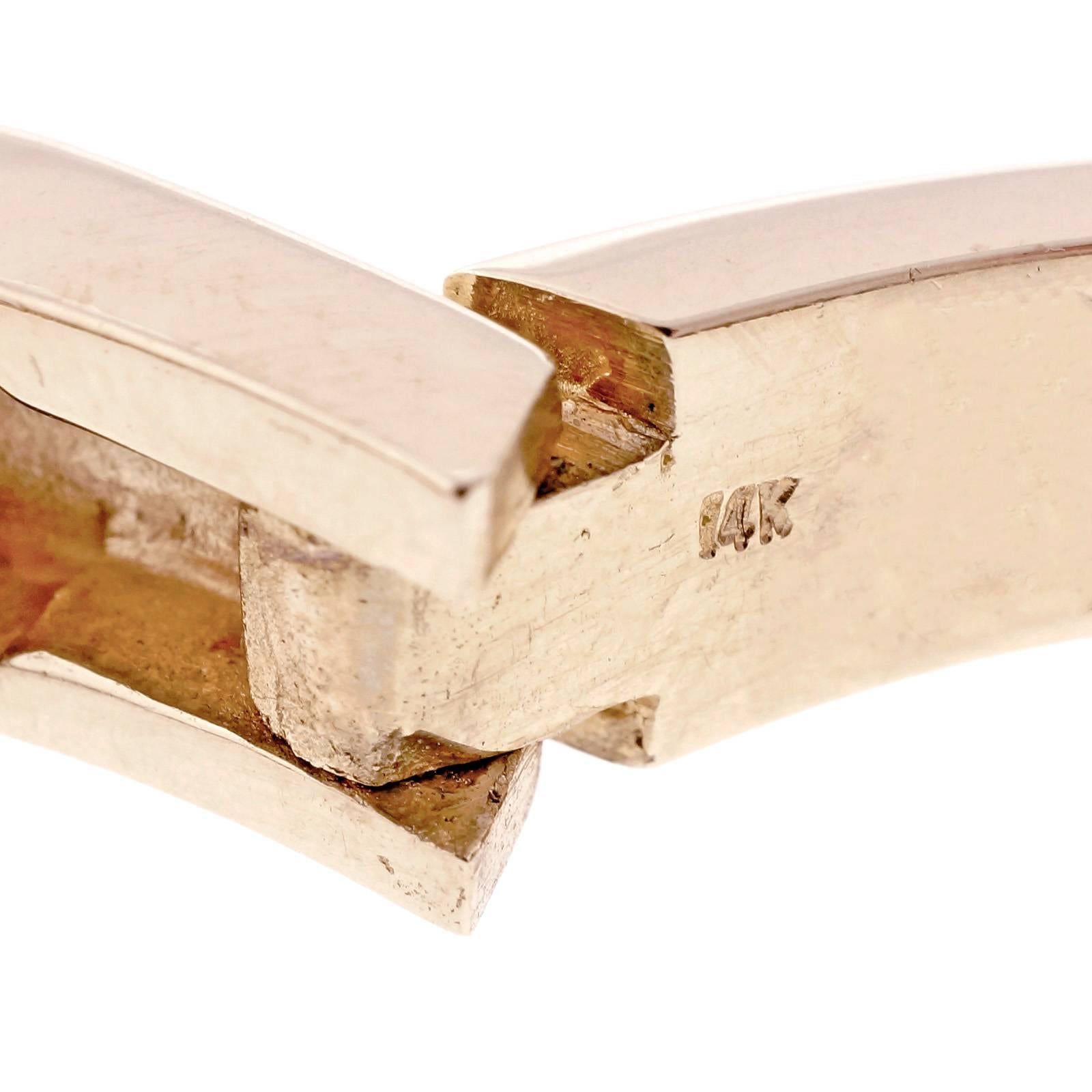 Women's Large Pavé Diamond Gold Bangle Bracelet