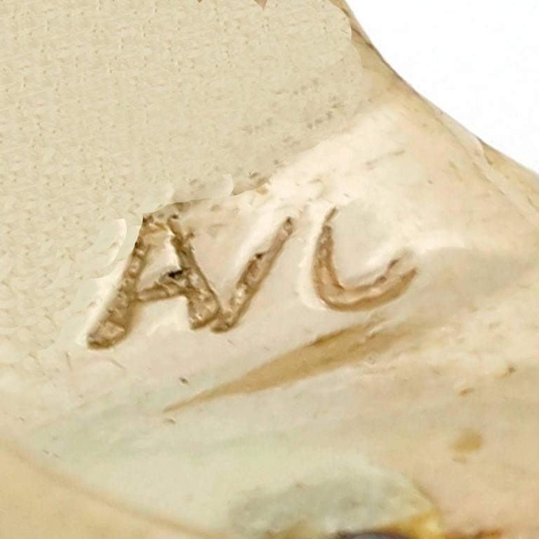 Diamond Fan Style Gold Earrings at 1stDibs