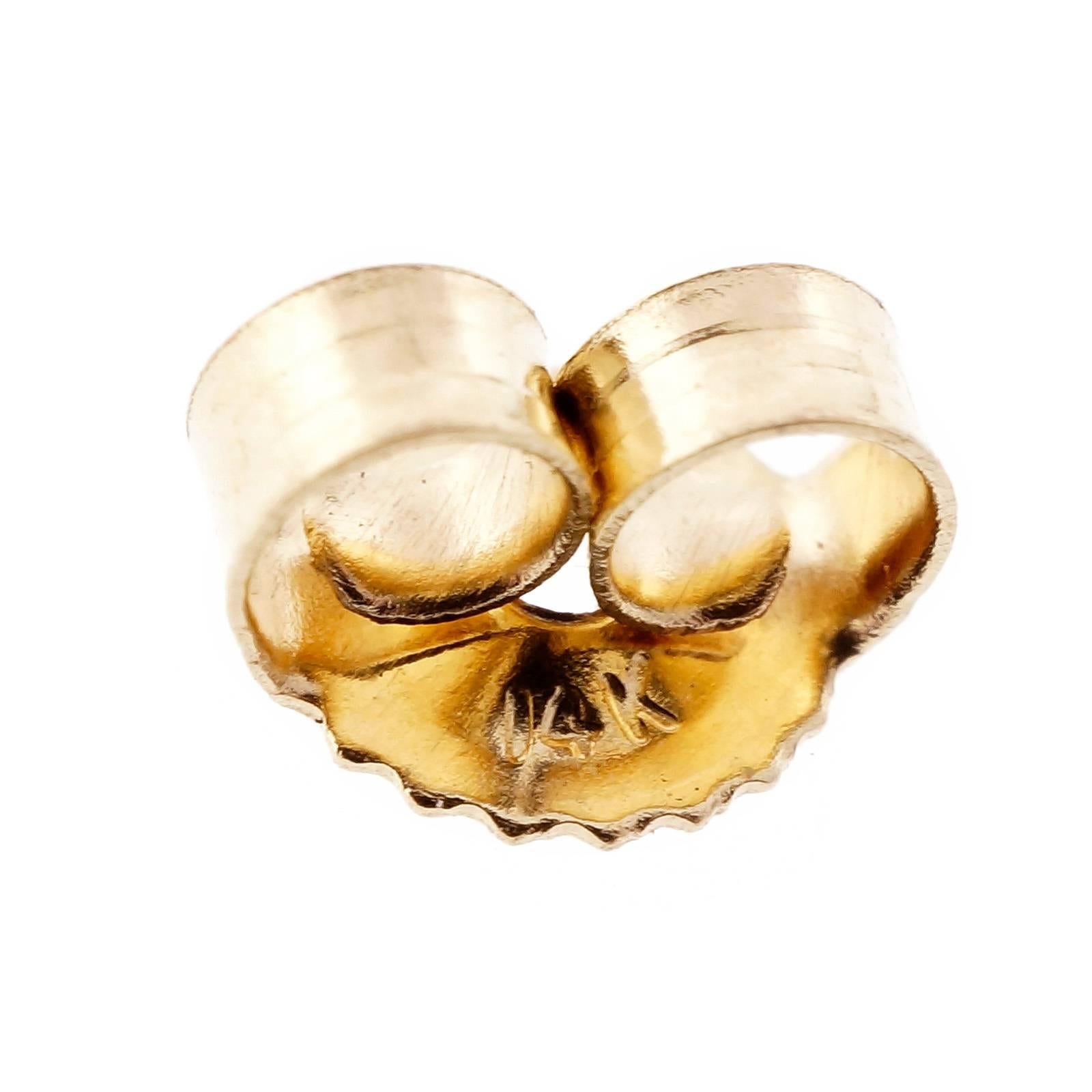 Rock Crystal Foil Back Pearl Victorian Gold Dangle Earrings 1