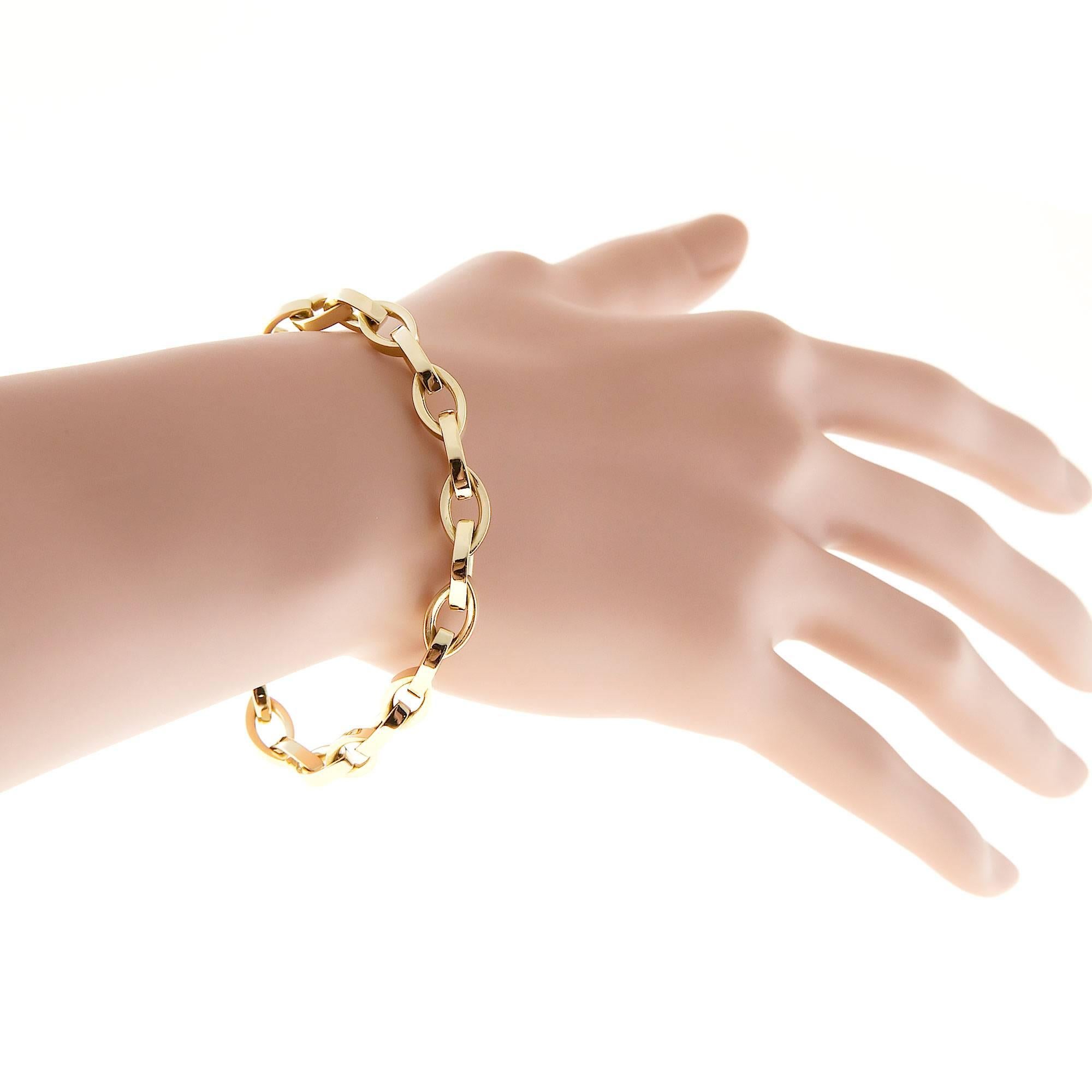 Tiffany & Co. Marquise Gold Link Bracelet 1