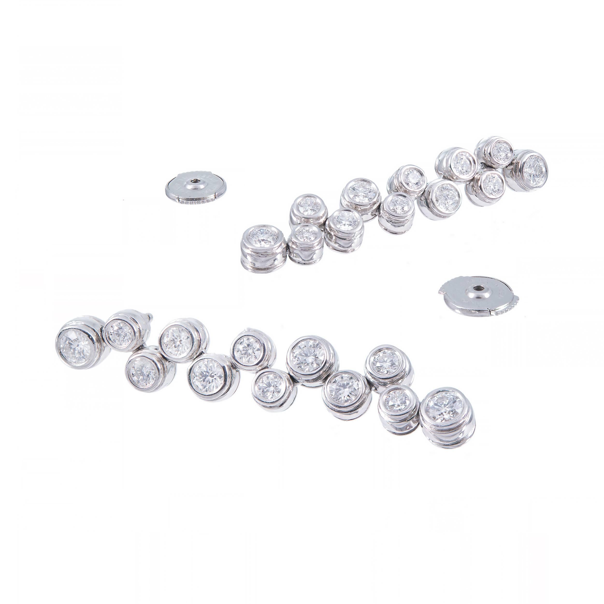 Women's Tiffany & Co. Diamond Platinum Dangle Bubbles Earrings