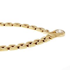 Kurt Gutman Three Row Panther Link Diamond Gold Platinum Necklace