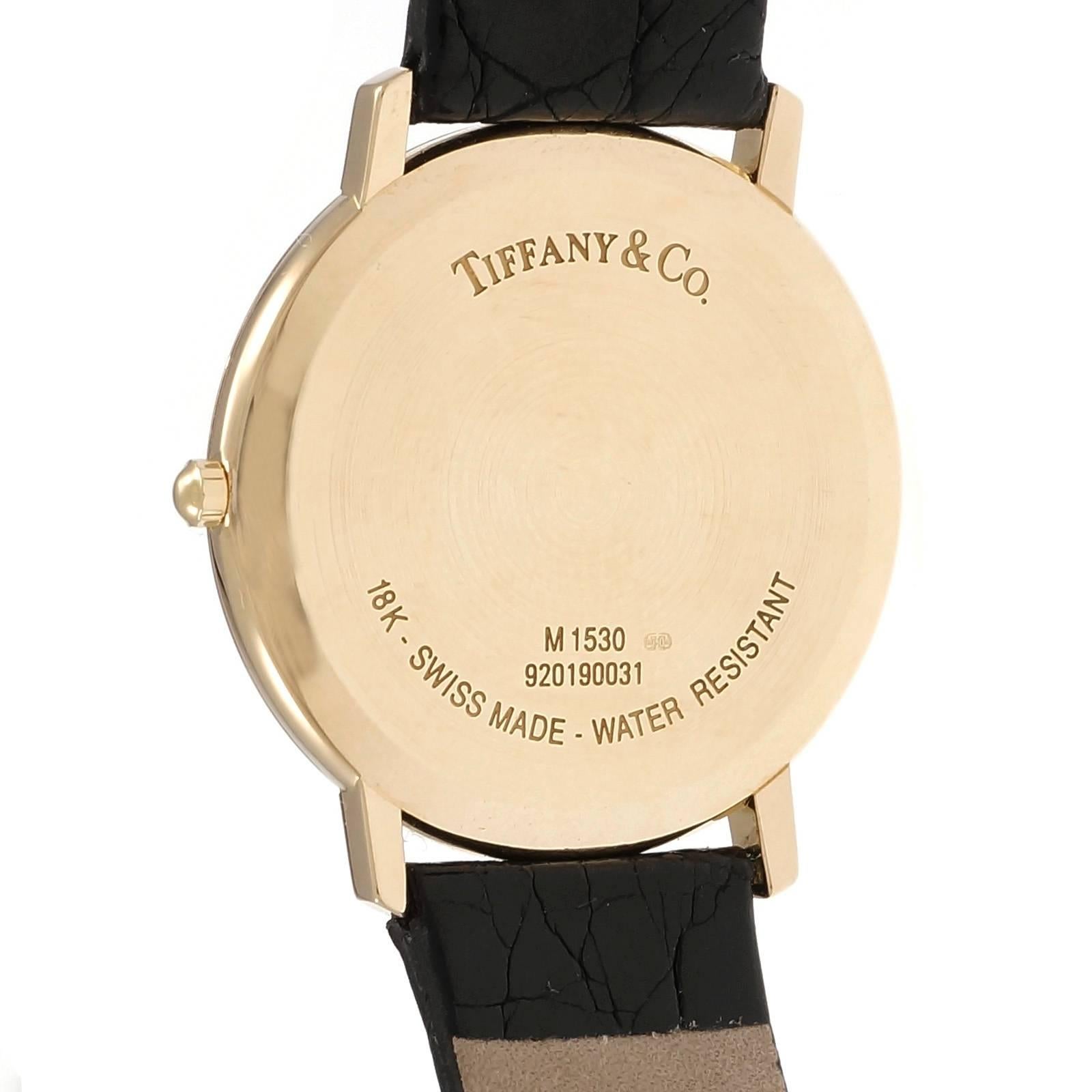 Women's Tiffany & Co. Yellow Gold Quartz Wristwatch