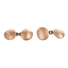 Asprey Double Sided Gold Cufflinks