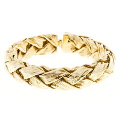 Tiffany & Co. Textured Gold Weave Bracelet