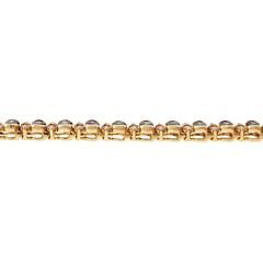 Natural Alexandrite Diamond Gold Hinged Bracelet