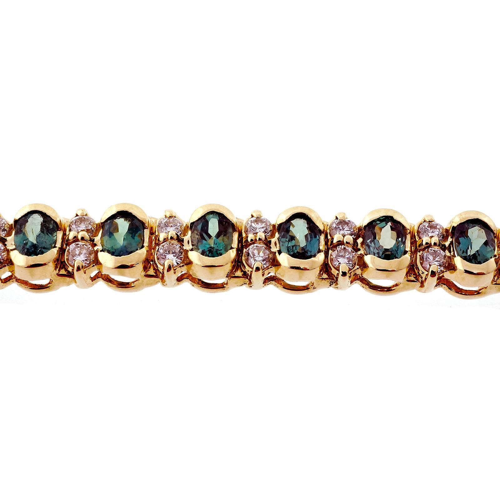 alexandrite tennis bracelet