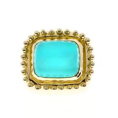 Natural Turquoise Gold Ring