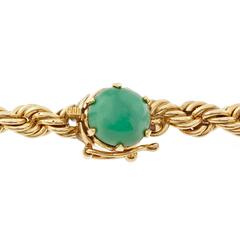 Turquoise Garnet Gold Crown Tassel Rope Pendant Necklace