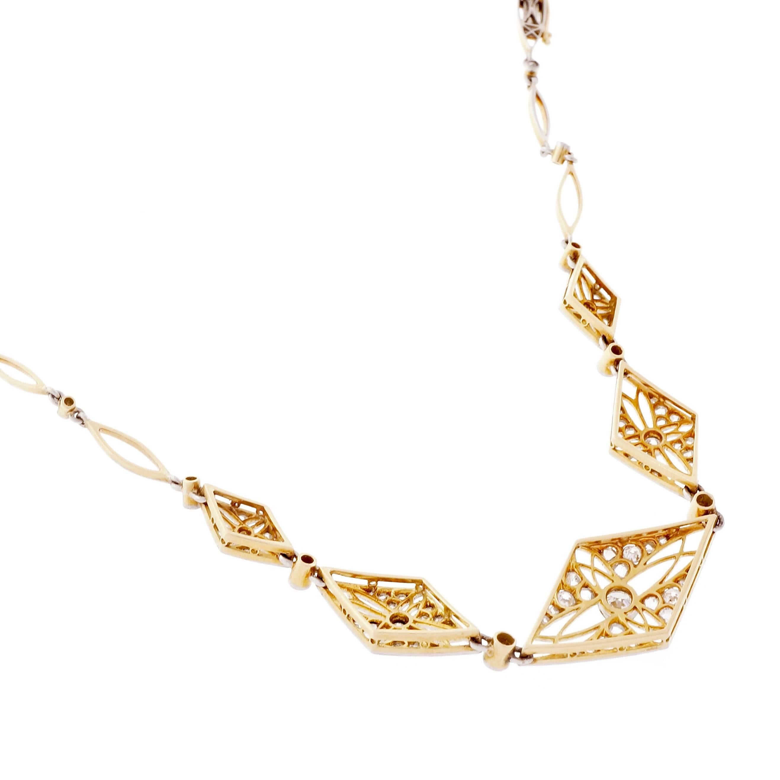 Diamond Gold Platinum Bracelet Necklace 1