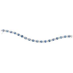Blue Sapphire Diamond “XO” Design Gold Bracelet