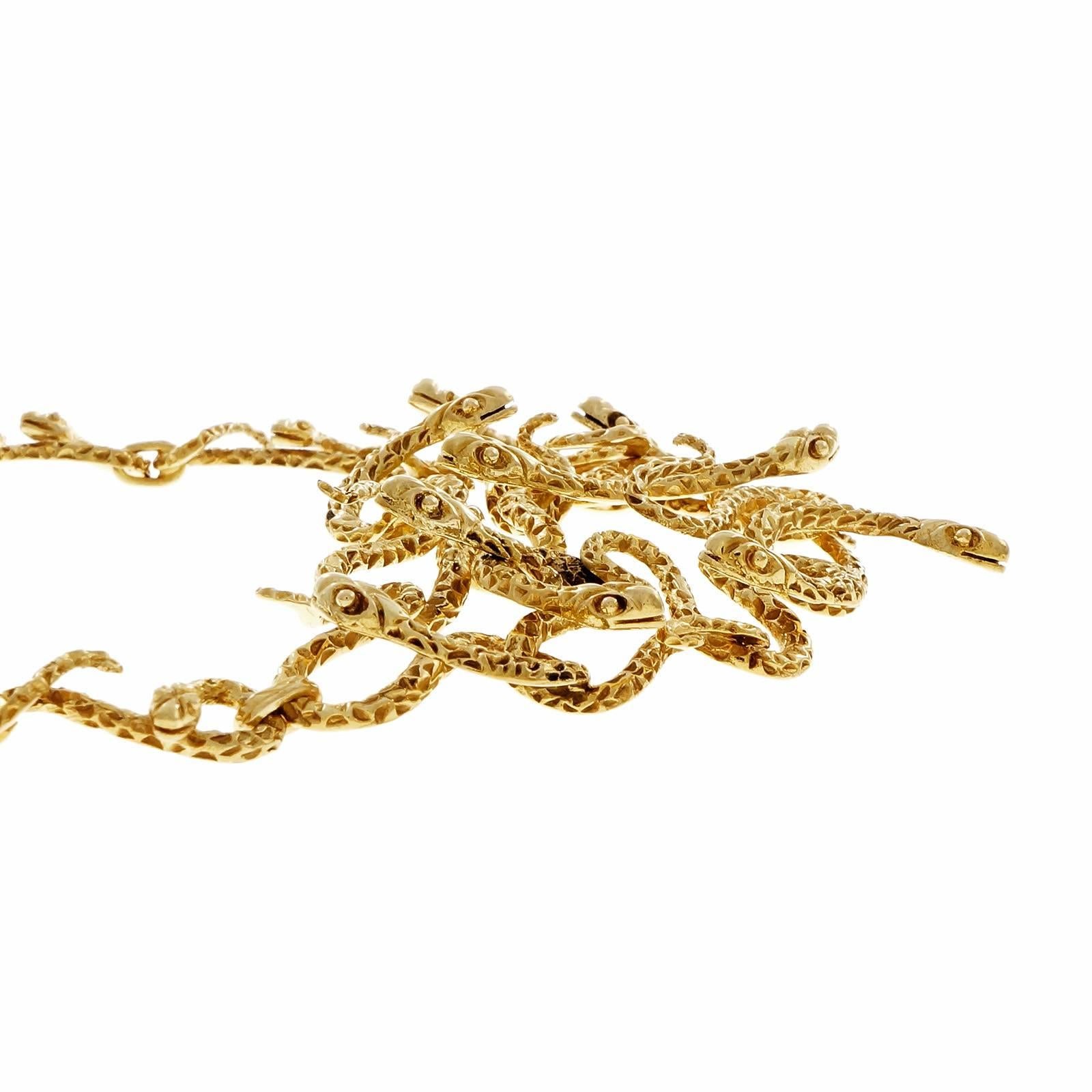 snake gold pendant