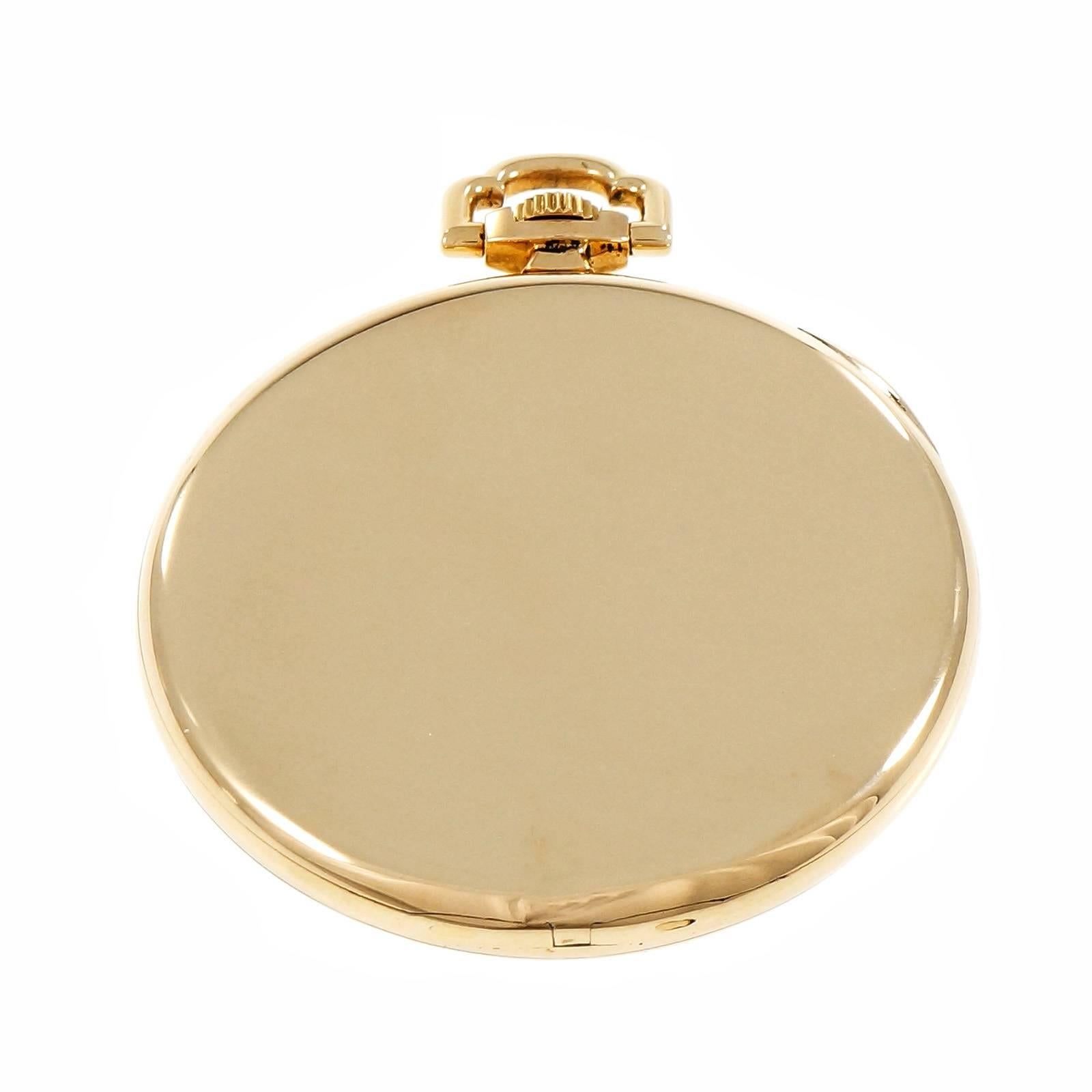 Men's Tiffany & Co. Manual Wind yellow gold Open Face Pocket Watch